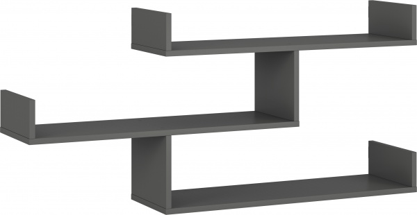 Полка Грейд Остин 1194x550x252 мм графит серый 