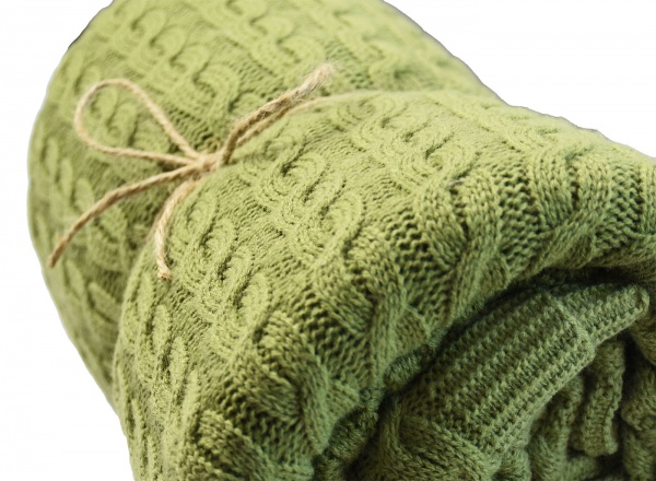 Плед Sweet home 130x170 см зеленый