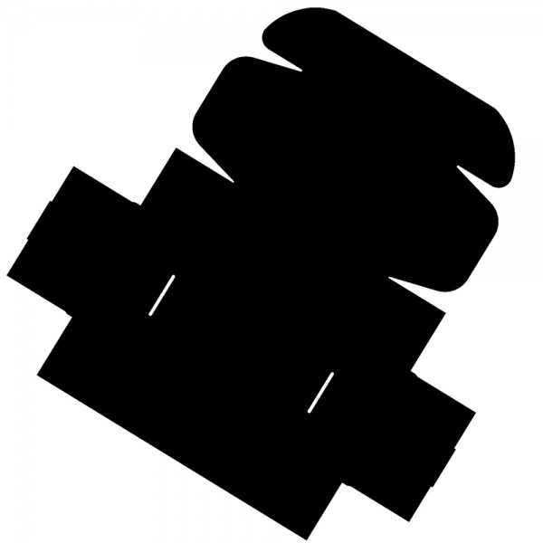 Картонная коробка (Е) черная 265,5x189x100 мм