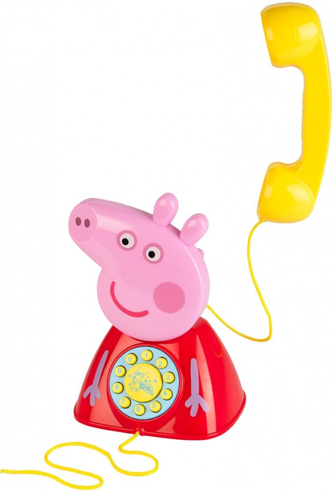 Игрушка-каталка HTI на веревочке Peppa Телефон Пеппы 1684687