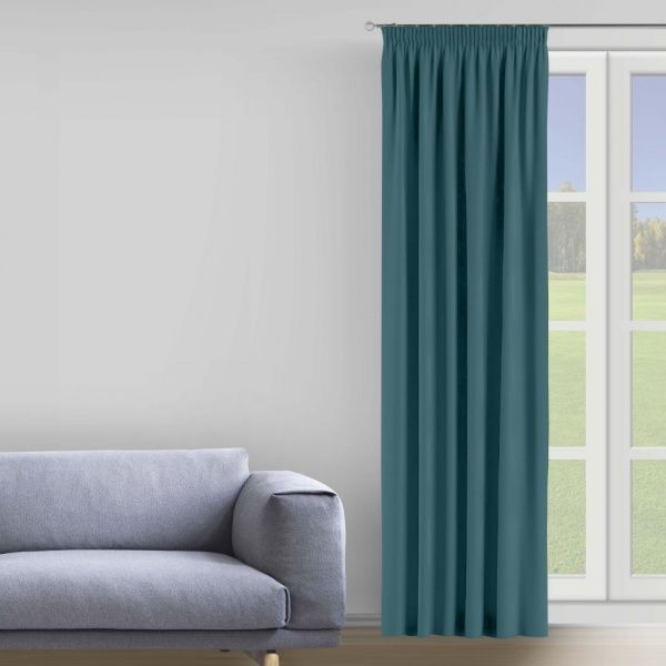 Штора Moda 200х285 см світло-бірюзовий Decora textile