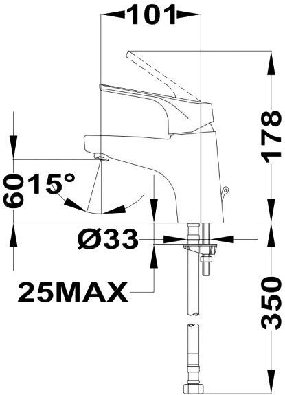 Змішувач для умивальника Teka М Alcudia 4634662c0