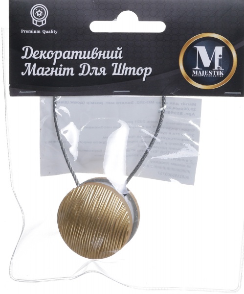 Магнит для штор MG-252 матовое золото Majestic