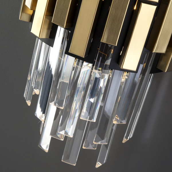 Бра Strotskis Deseo 2x60 Вт E14 черный/золото 337/2 