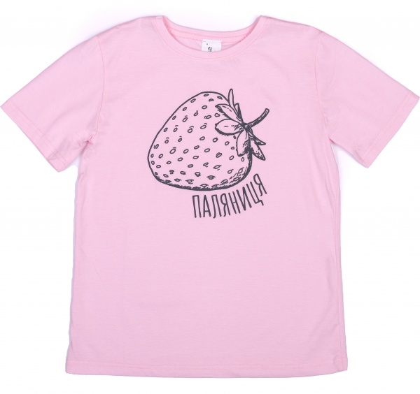 Футболка для дівчаток Luna Kids Паляниця р.152 рожевий 