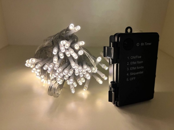 Гирлянда Blachere CARA100D тепло-белая светодиодная (LED) 100 ламп 10 м 