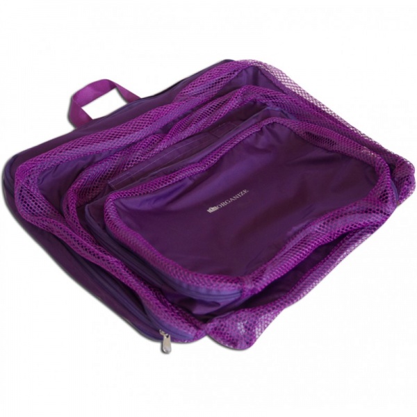 Органайзер Organize дорожный в чемодан для вещей 5 шт. фиолетовый 