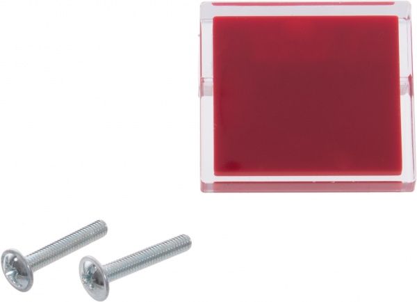 Мебельная ручка 24 мм красный Poliplast 0603TRAS/Red