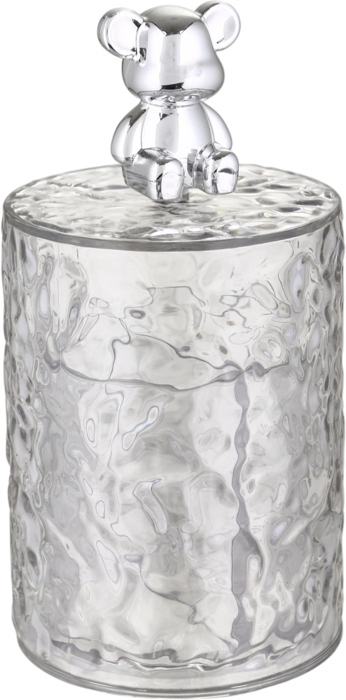 Органайзер Sensio для ватних виробів з кришкою 6,7х6,7х12,3 см прозорий