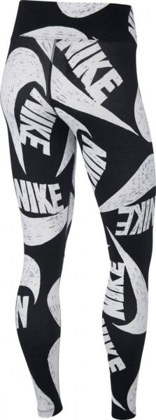 Лосини Nike W NSW ICN CLSH LGGNG AOP CJ2059-010 XS чорний
