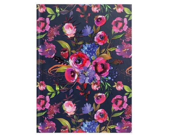 Блокнот Flora А6 64 л. темно-синий BM.24614102-03 Buromax