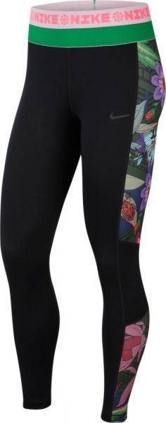 Лосины Nike W NK ICNCLSH PRO PRT 7/8 TGT CU5032-010 M черный