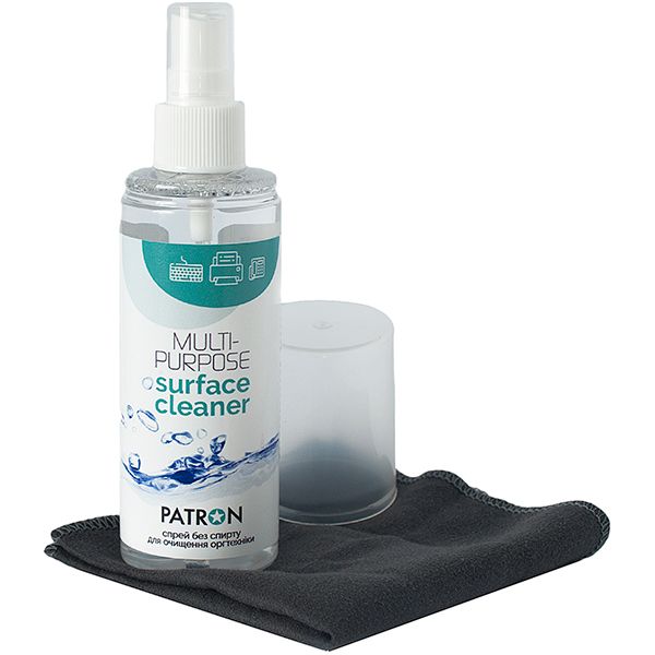 Спрей Patron f3-025 CS-PN-F3-025 Бесспиртовой набор 2 в 1 для чистки оргтехники и пластика 120 мл (CS-PN-F3-025) 