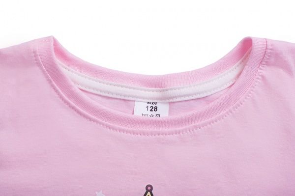 Футболка для девочки Luna Kids с принтом Be Unique р.104 розовый 