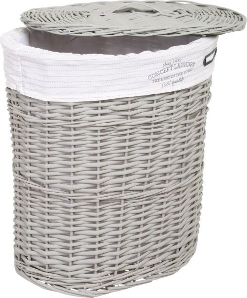 Корзинка плетеная Tony Bridge Basket с текстилем 44х30х48 см HQN20-4CD-2 