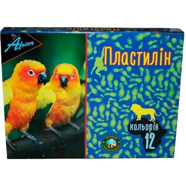 Пластилін AFRICA sky 12 кольорів