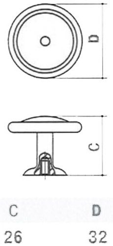 Меблева ручка матовий античний нікель MVM D-1031-33 MAN