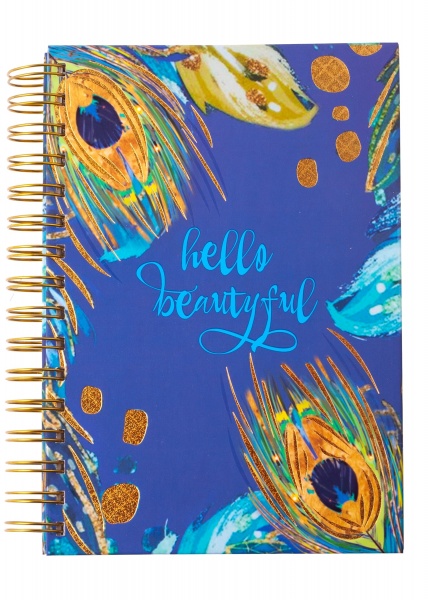 Блокнот на спирали Sense А5 80 лист. клетка синий Buromax