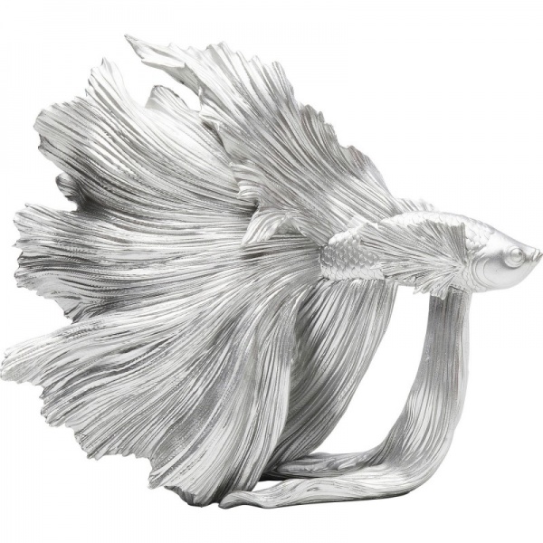 Статуетка Betta Fish Silver 37x34x14 см KARE Design