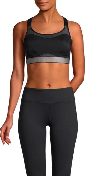 Бра Casall High Control Sports 18980934 80E чорний із сріблястим