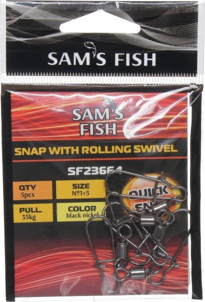 Вертлюг Stenson Американка №1+5 35 кг 5 шт.