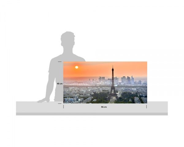 Репродукция Панорама города. Paris 96x48 см i_96x48_00054 