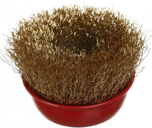 Щітка Чашкова для шліфмашини d65 мм M14 дріт рифлений Expert