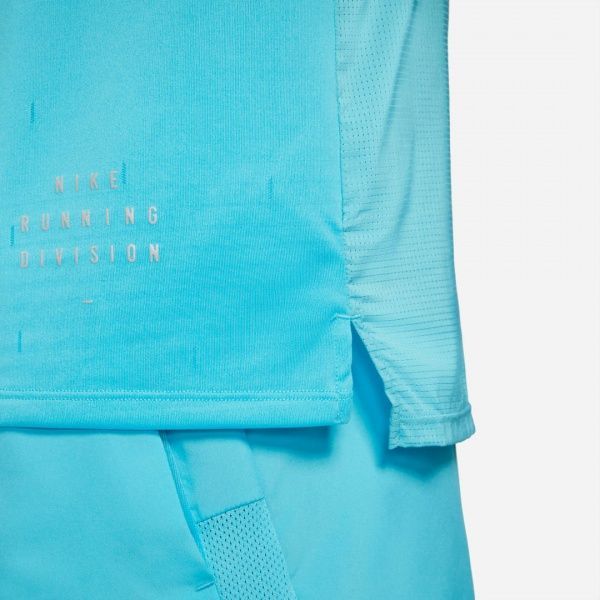 Футболка Nike M NK RN DVN RISE 365 SS DA1305-447 р. 2XL бірюзовий