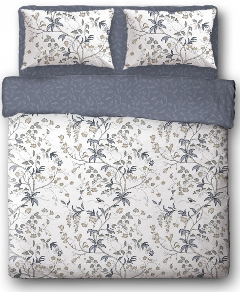 Комплект постельного белья Ramulus 2,0 серый Ibodo 