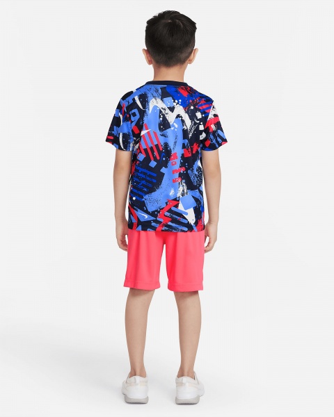 Комплект дитячого одягу Nike DF THRILL TEE SHORT SET 86J179-R3R р. 6 червоний