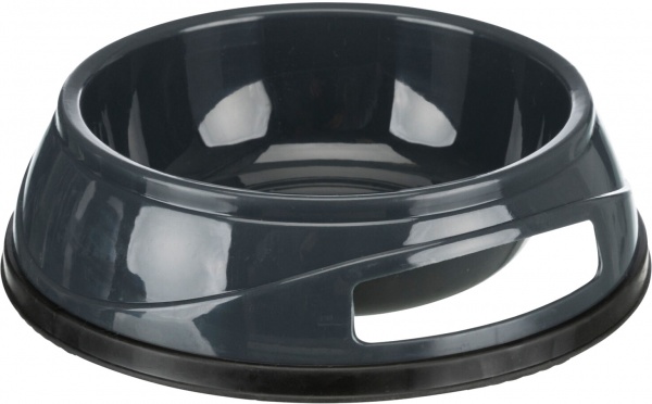 Миска Trixie для собак на резиновой основе пластиковая 1,5 л 20 см в ассортименте (24953)