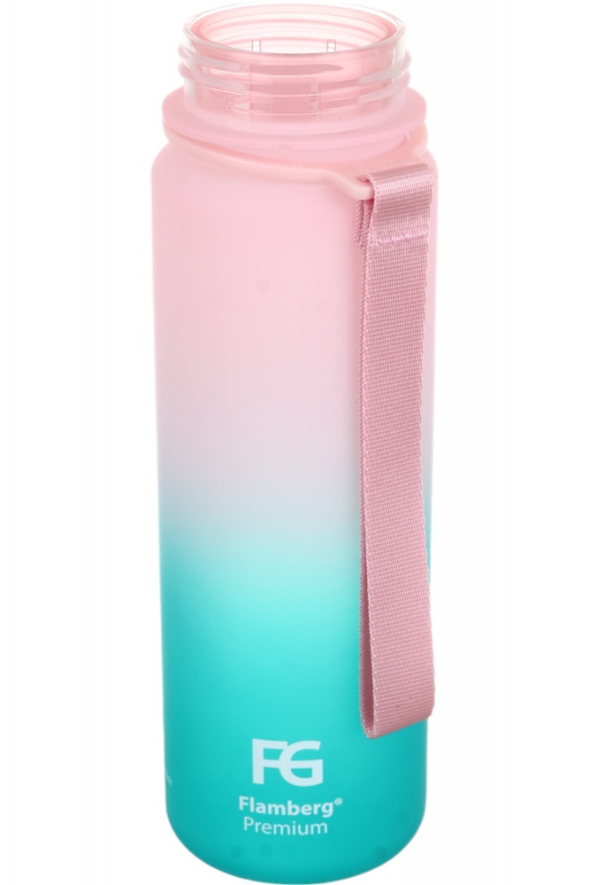 Пляшка для води Flamberg Premium Fusion 500 мл рожевий із блакитним