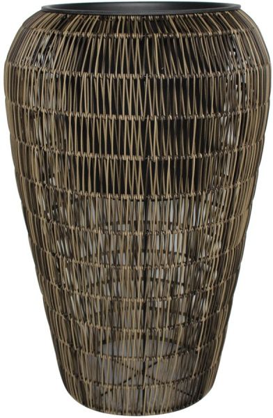 Кашпо Engard из искусственного ротангаHA-06 фигурный 142 л коричнево-бежевый 