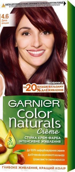 Крем-фарба для волосся Garnier Color Naturals №4.6 вишня 110 мл