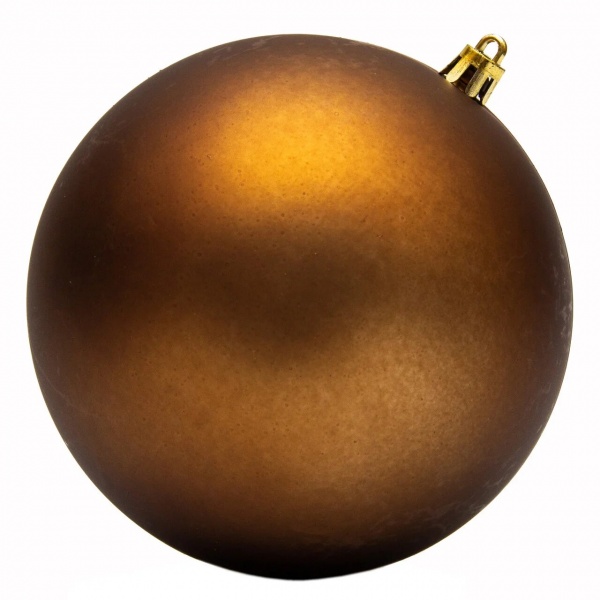 Куля новорічна 12 см, 891343 коричневий