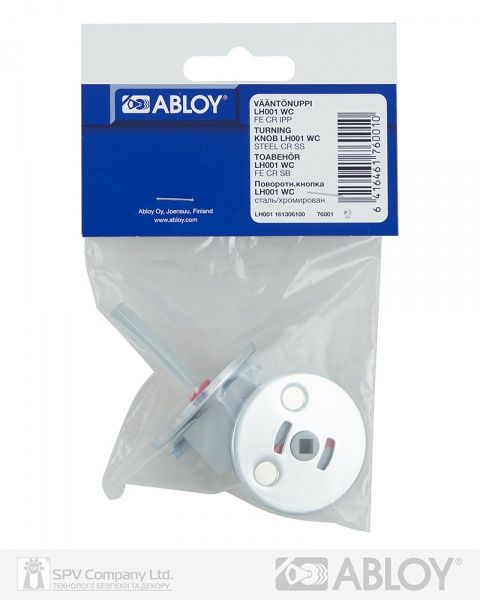 Накладка Abloy LH001 FIN ROUND 40 мм FE CR WC полірований хром