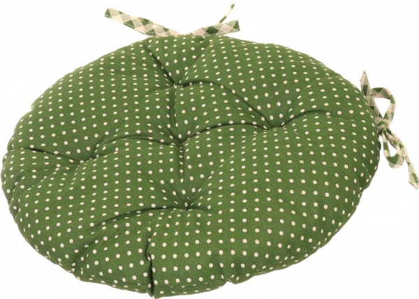 Подушка на стул Lucy Зеленый горошек D40 см La Nuit