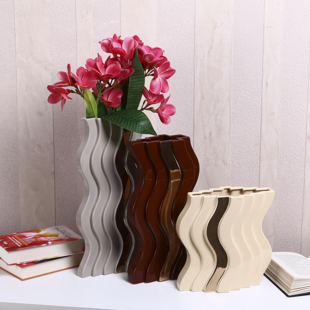 Ваза Inari Nordic 35 см бордовая K17060