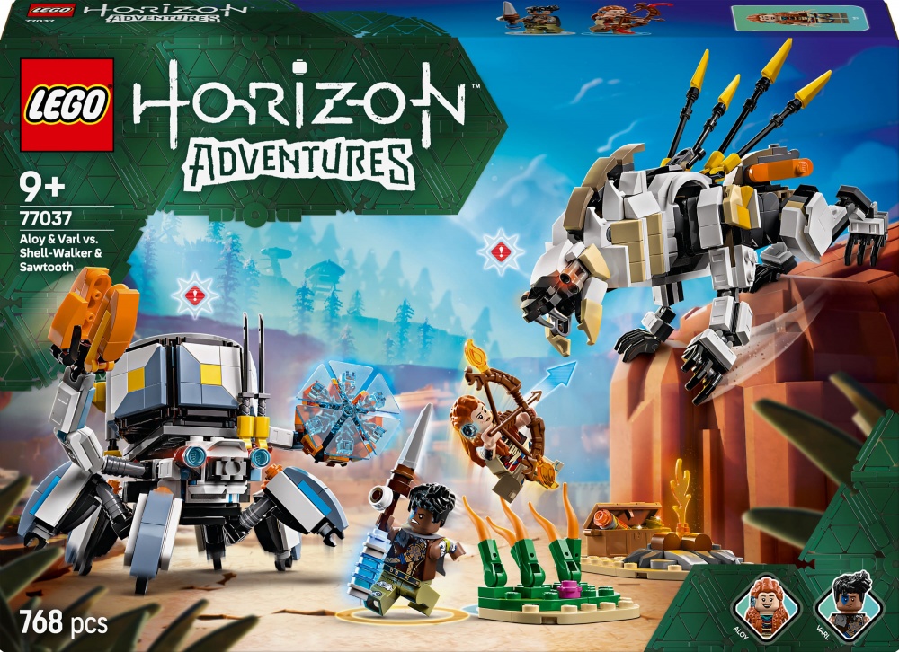 Конструктор LEGO Horizon Adventures Aloy и Varl против Shell-Walker и Sawtooth 77037