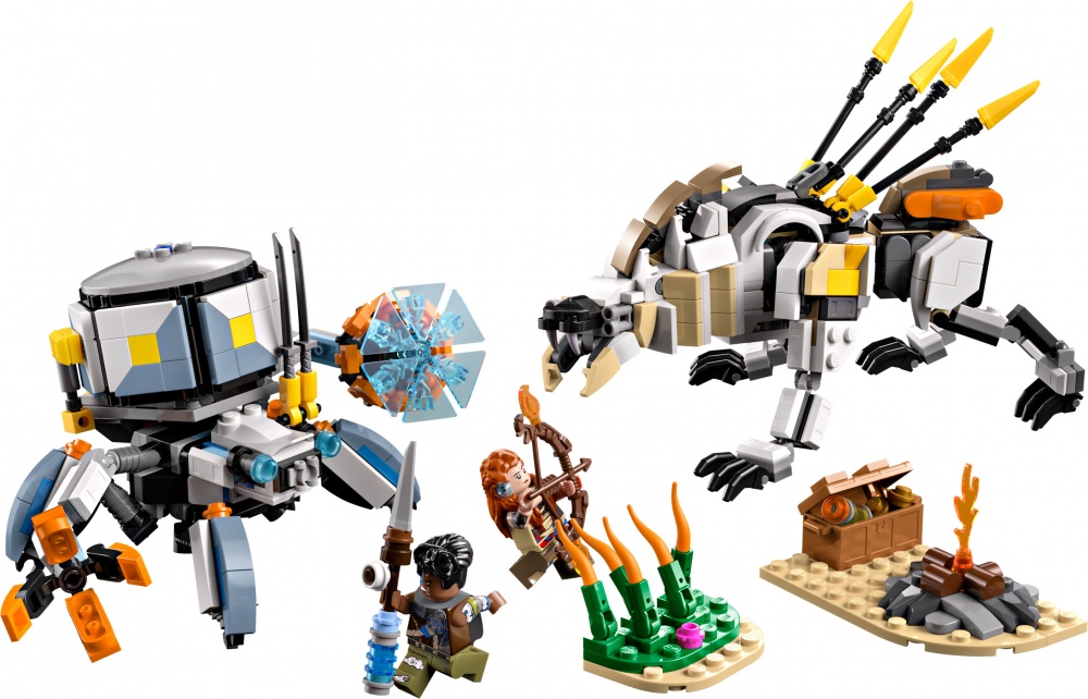Конструктор LEGO Horizon Adventures Aloy и Varl против Shell-Walker и Sawtooth 77037