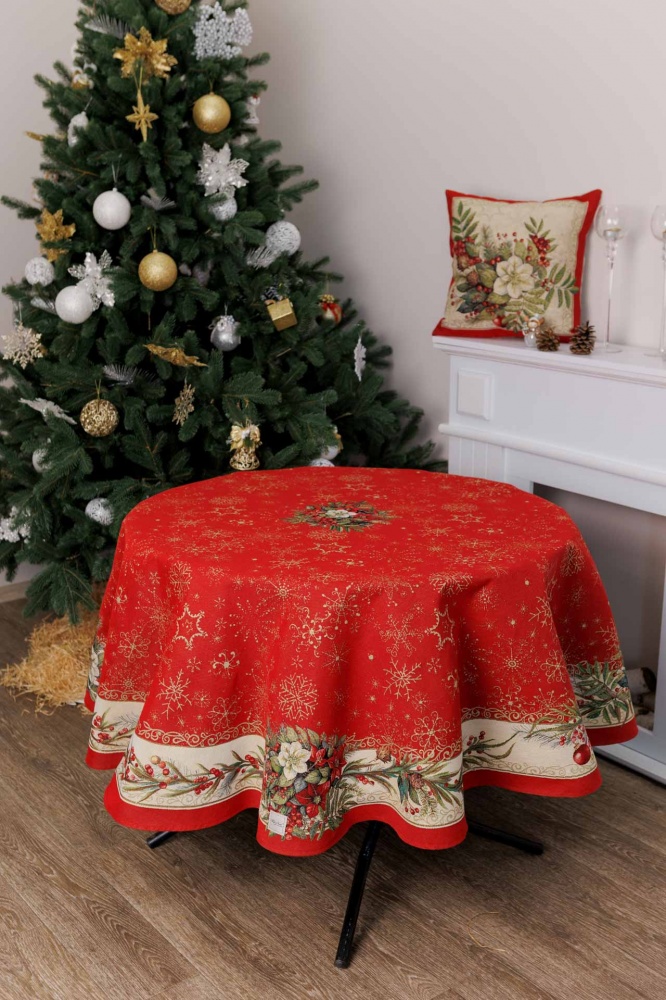 Подушка декоративная Рождественский букет 45x45 см La Nuit