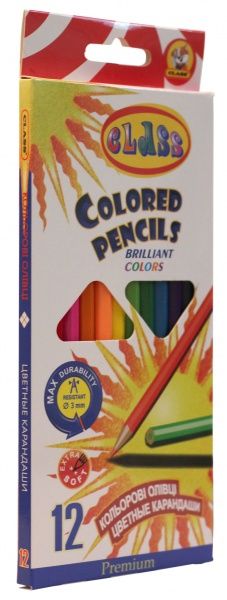 Олівці кольорові Premium 12 шт. 1612 CLASS