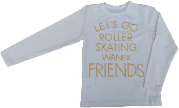 Реглан Маленькие люди д/д р.134 белый 