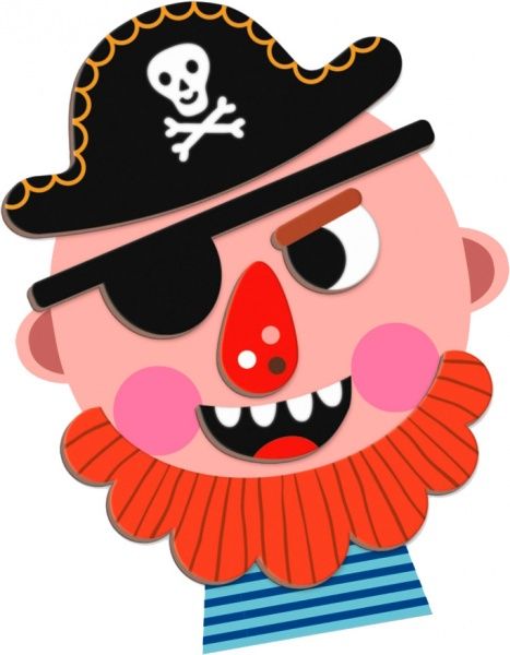 Игра настольная Janod Magneti'book Смешные лица (мальчик) J02716