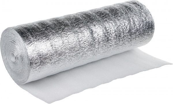 Тепловідбивний екран Термоізол 50x500 з алюмінієвою фольгою без клею