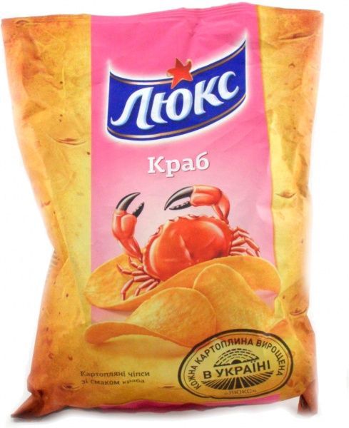 Чипсы Люкс Люкс краб 7622210177261 133 г 