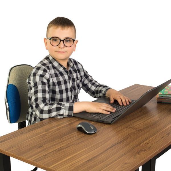 Крісло дитяче STR FW1 сірий/блакитний 