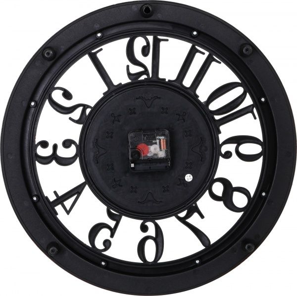 Часы настенные Skeleton черный