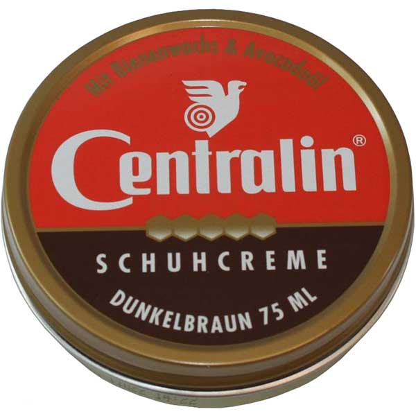 Крем для взуття Centralin в банці 75 мл темно-коричневий