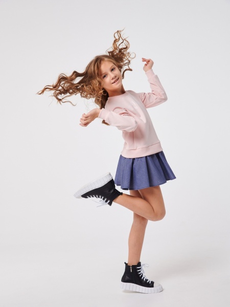 Платье Smil 120341 р.134 кремово-розовый 